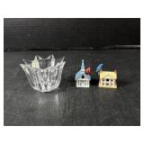 Lenox Candle Holder & Small Decorative Houses