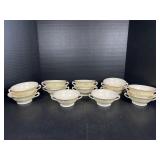 Classic satin custard dishes