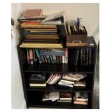 Pressboard Bookcase & Books & Pictures