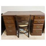 Wood Executive Desk with Chair