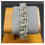 Sterling Silver Double Link Bracelet