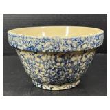 Robinson Ransbottom Blue Spongeware Mixing Bowl