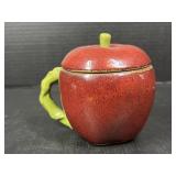 Stoneware apple soup cup