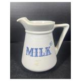 Stoneware milk pitcher