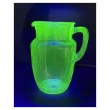 Uranium Glass Pitcher