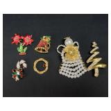 Christmas brooches