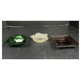 Glass ashtrays