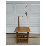 Side Table with Lamp