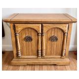 Vintage Flip-Top Bar Cabinet