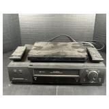 Sony DVD Player and Mitsubishi VHS Tape Player