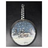 Painted enamelware pan