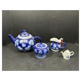 Designpac Blue Leaf Tea Pot Set