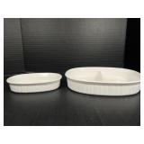 Corning ware French white baking dish's