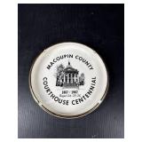 Macoupin County Courthouse Centennial Ashtray