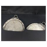 New Amsterdam Silver plate dust pans