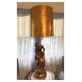 Tall Hollywood Regency Woman Lamp