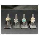 Rhinestone & Decorative Fashion Rings