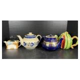 4 Decorative Ceramic Teapots incl Watermelon