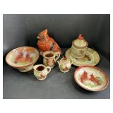 Holiday Cardinal Dish Ware Set