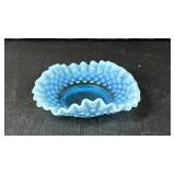 Blue Hobnail Decorative Plate