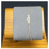 10K Gold MOM Accent Bracelet