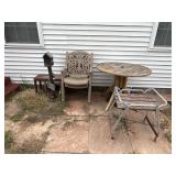 Outdoor Table, Plastic Chairs, and More Outdoor