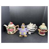 Funny Cat, Rabbit, and More Tea Pots