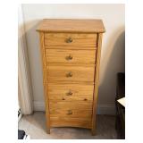Pine Style Lingerie Chest with Brass Pulls