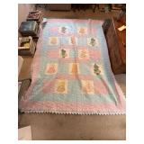 Sunbonnet Sue Appliqué Pastel Quilt