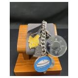 Sterling Silver Travel Souvenir Charm Bracelet
