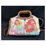 Floral canvas bag