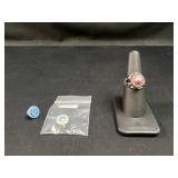 Sterling Silver Ring with Interchangeable Stones