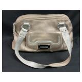 Tignanello leather gold and silver handbag