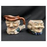 2 Vintage Made in Japan Toby Mugs