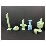 Jadeite Style Glass Decor