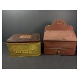 Wheat Heart Tin Bread Container