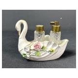 Antique Perfume Swan Holder
