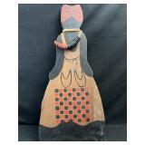 African American large wooden figurine