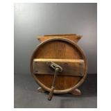 Antique Wooden Barrel Butter Churn w/ Crank