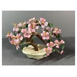 Cherry Blossom Jade/ Glass Bonsai Tree