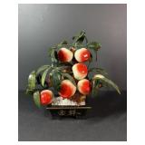Jade Peach Tree in Decorative Planter