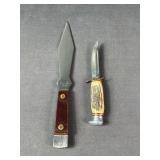 Olsen Knife & German Stag Handle Hunting Knife