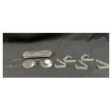 Vintage Pince-Nez Eyeglasses & Wisconsin Dog Tags