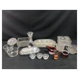 Clear glass dishes