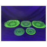 Uranium Glass Plates