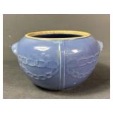 Vintage Blue Glazed Art Pottery Bowl