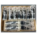 Federal Glass Character Cups