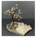 Quartz Crystal Tree on Natural Crystal Cluster
