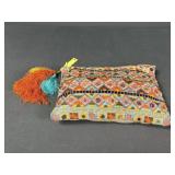 Mango Embroidered Clutch Purse