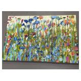 Out of the blues multi panel canvas wall art
